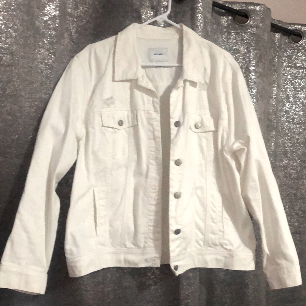 White Old Navy Jean Jacket